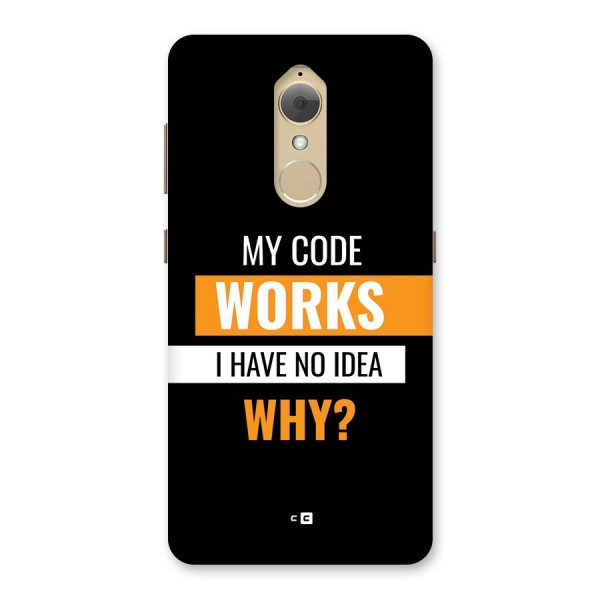 Coders Thought Back Case for Lenovo K8