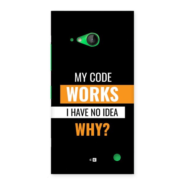 Coders Thought Back Case for Lumia 730