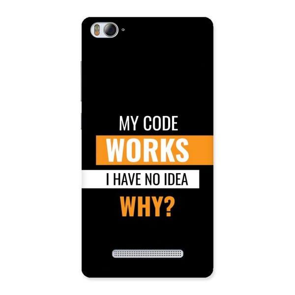 Coders Thought Back Case for Mi4i