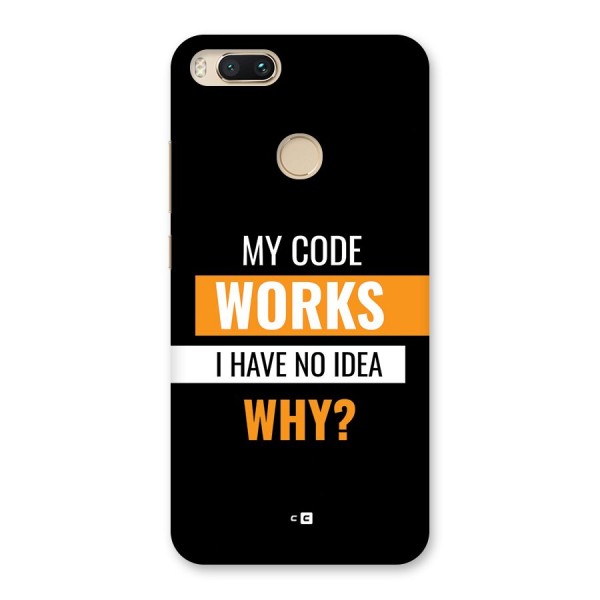 Coders Thought Back Case for Mi A1
