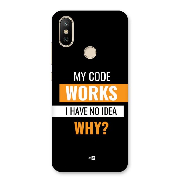 Coders Thought Back Case for Mi A2