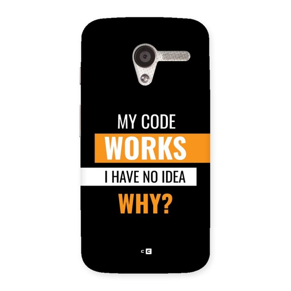 Coders Thought Back Case for Moto X