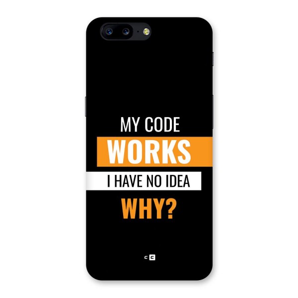 Coders Thought Back Case for OnePlus 5