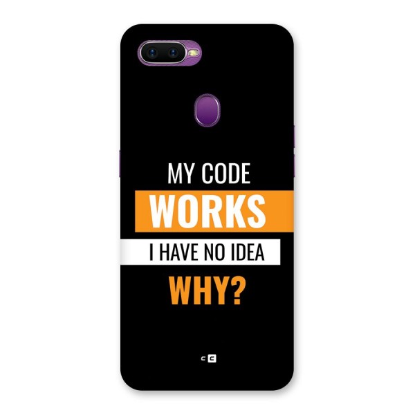 Coders Thought Back Case for Oppo F9