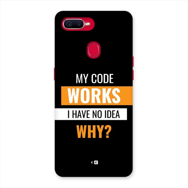 Coders Thought Back Case for Oppo F9 Pro