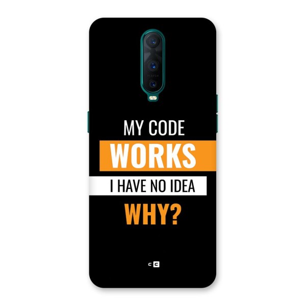 Coders Thought Back Case for Oppo R17 Pro