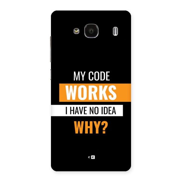 Coders Thought Back Case for Redmi 2