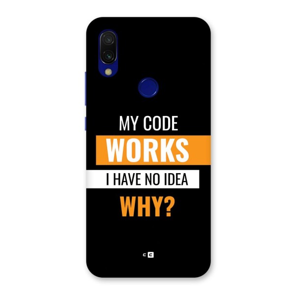 Coders Thought Back Case for Redmi 7