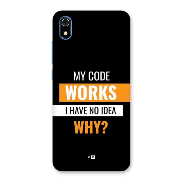 Coders Thought Back Case for Redmi 7A