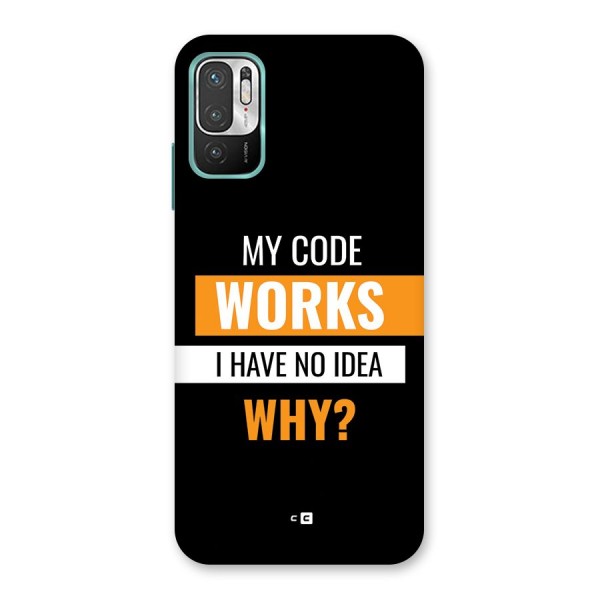 Coders Thought Back Case for Redmi Note 10T 5G