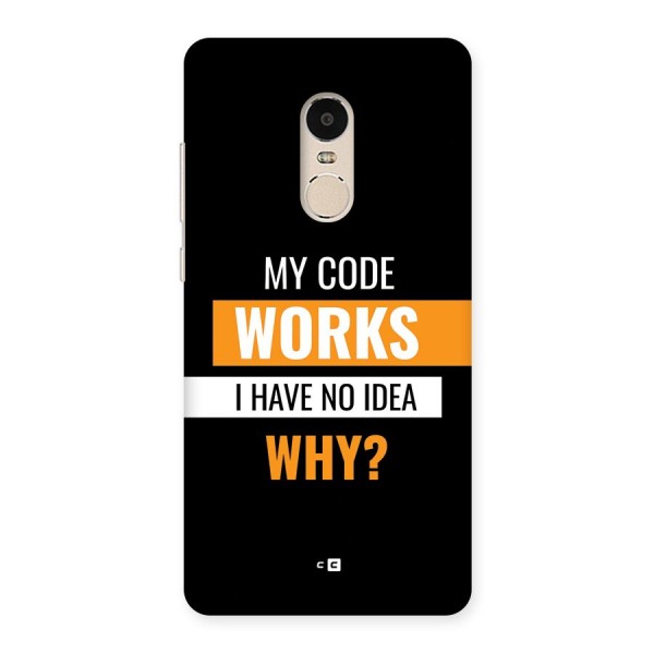 Coders Thought Back Case for Redmi Note 4