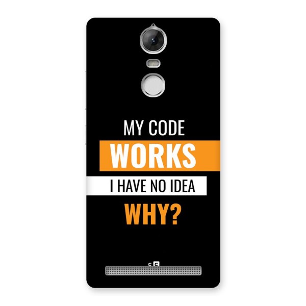 Coders Thought Back Case for Vibe K5 Note
