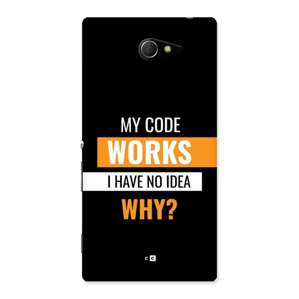 Coders Thought Back Case for Xperia M2