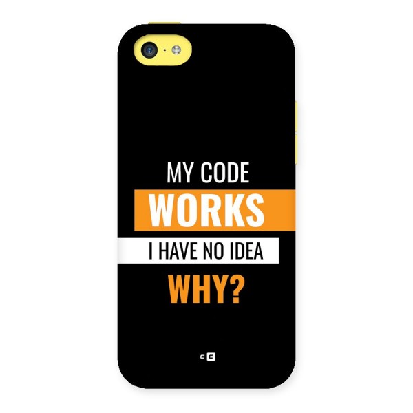 Coders Thought Back Case for iPhone 5C