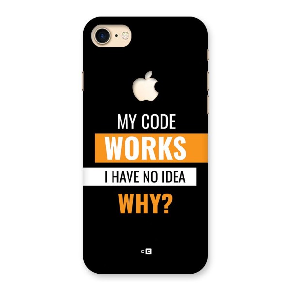 Coders Thought Back Case for iPhone 7 Apple Cut