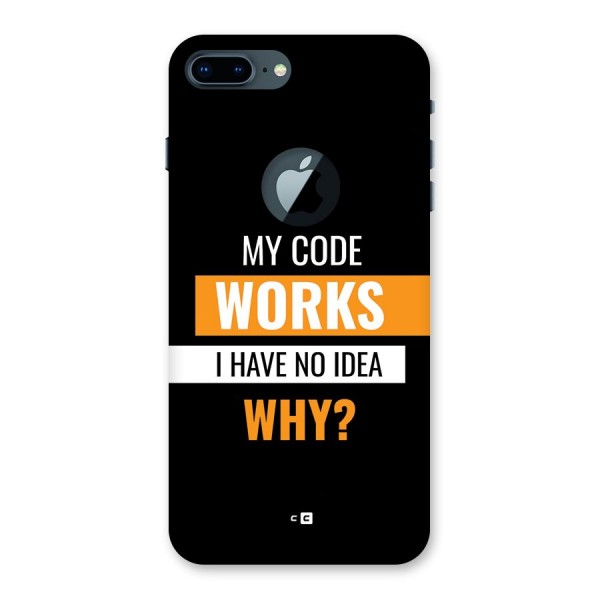 Coders Thought Back Case for iPhone 7 Plus Logo Cut
