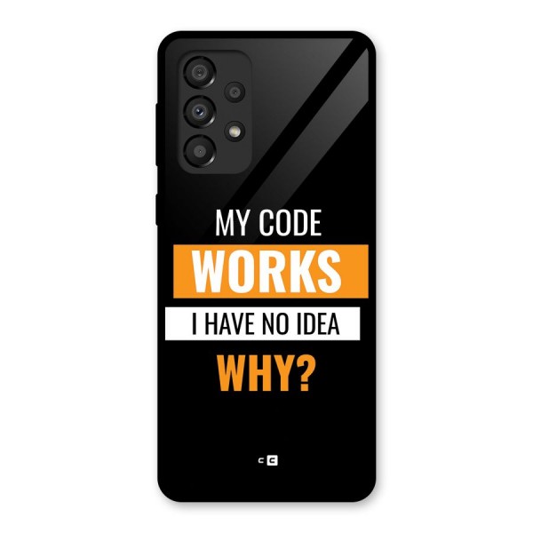 Coders Thought Glass Back Case for Galaxy A33 5G
