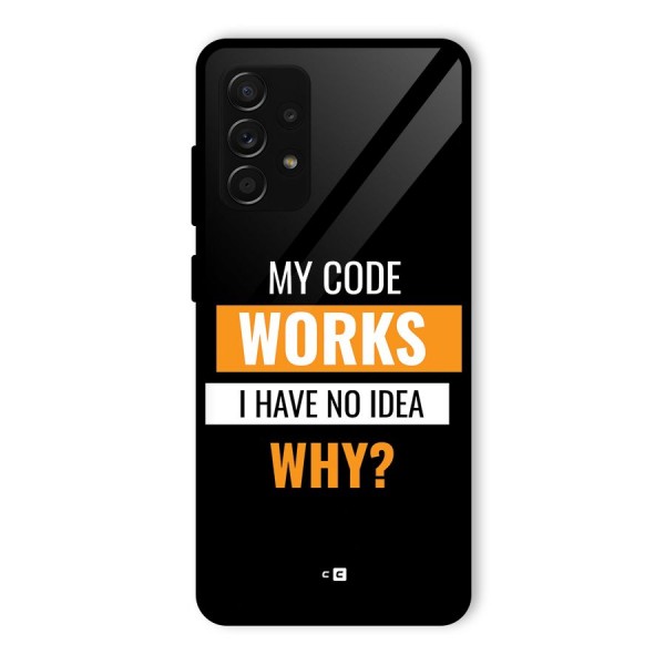 Coders Thought Glass Back Case for Galaxy A53 5G