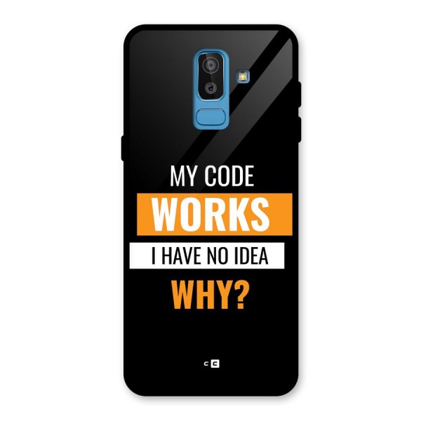 Coders Thought Glass Back Case for Galaxy J8