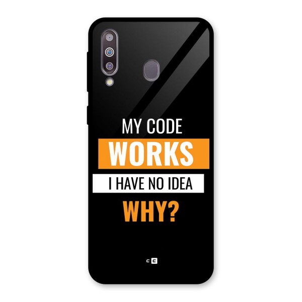 Coders Thought Glass Back Case for Galaxy M30