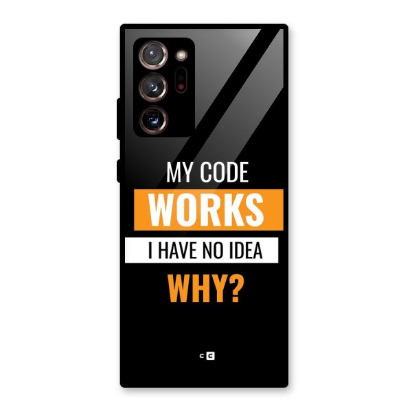 Coders Thought Glass Back Case for Galaxy Note 20 Ultra 5G