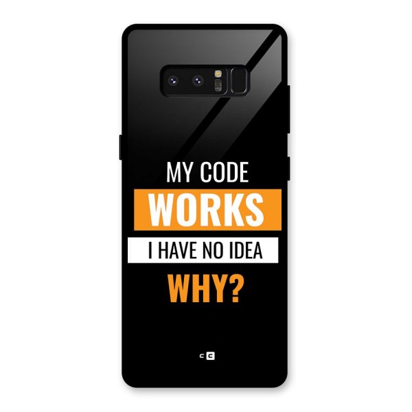 Coders Thought Glass Back Case for Galaxy Note 8