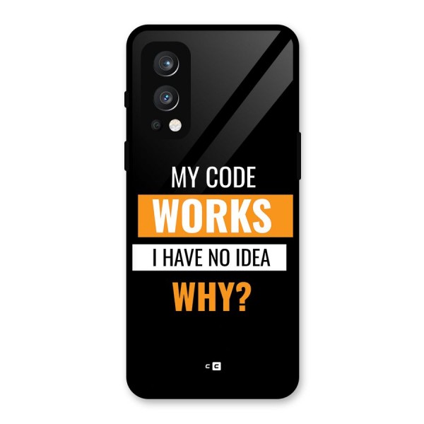 Coders Thought Glass Back Case for OnePlus Nord 2 5G