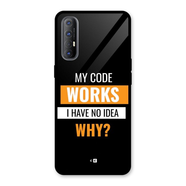 Coders Thought Glass Back Case for Oppo Reno3 Pro