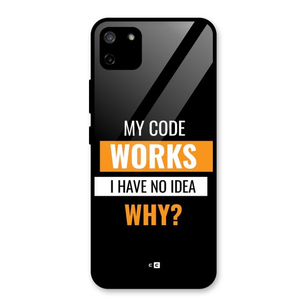 Coders Thought Glass Back Case for Realme C11