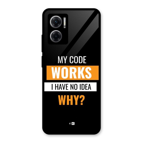 Coders Thought Glass Back Case for Redmi 11 Prime 5G