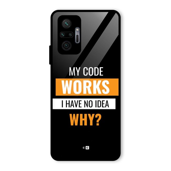 Coders Thought Glass Back Case for Redmi Note 10 Pro Max