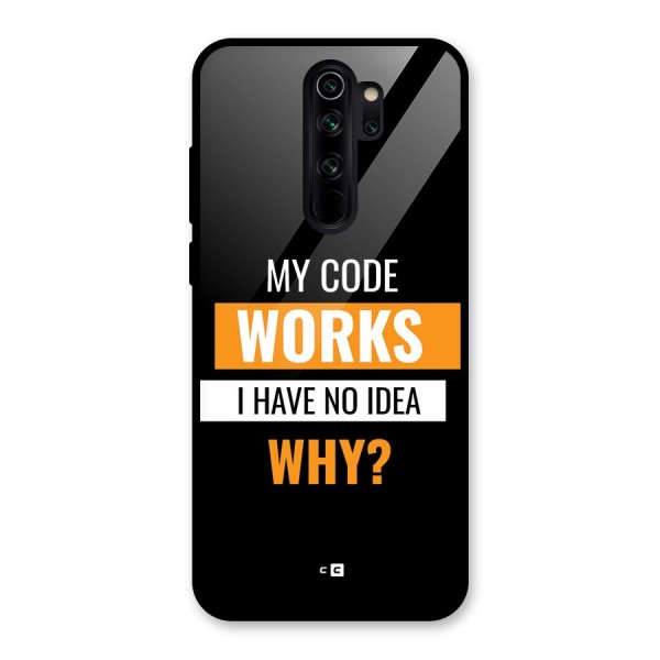 Coders Thought Glass Back Case for Redmi Note 8 Pro