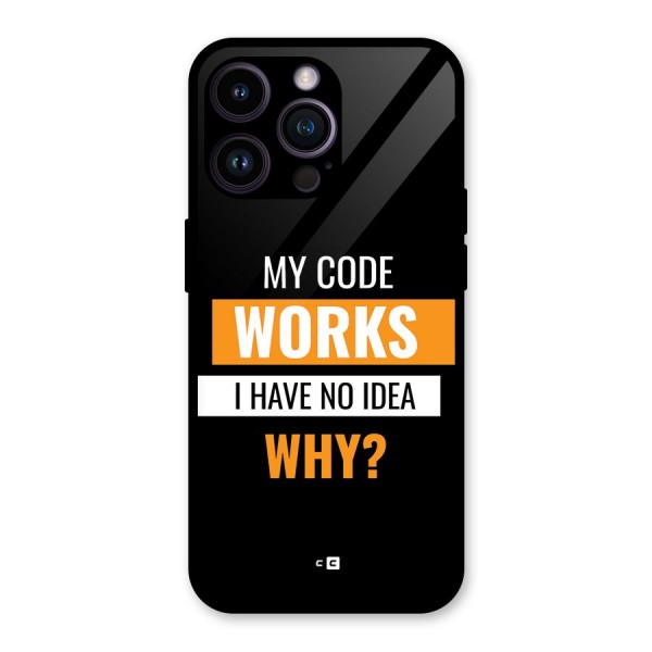 Coders Thought Glass Back Case for iPhone 14 Pro Max
