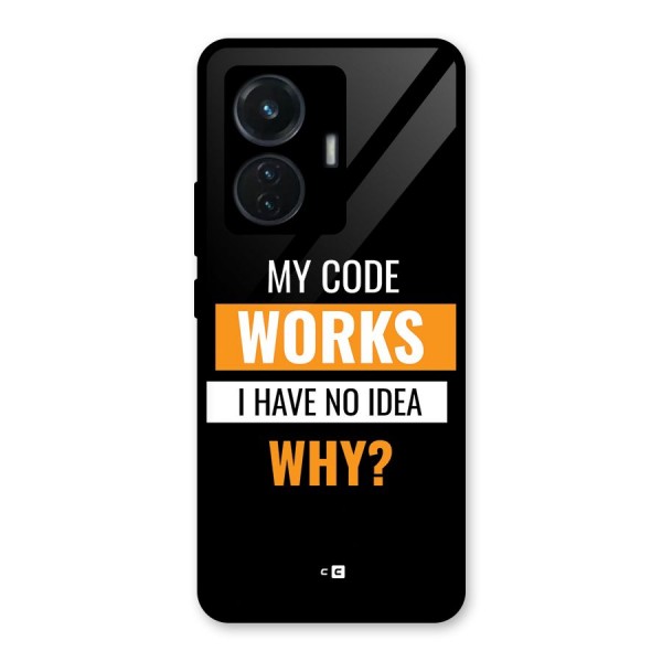 Coders Thought Glass Back Case for iQOO Z6 44W