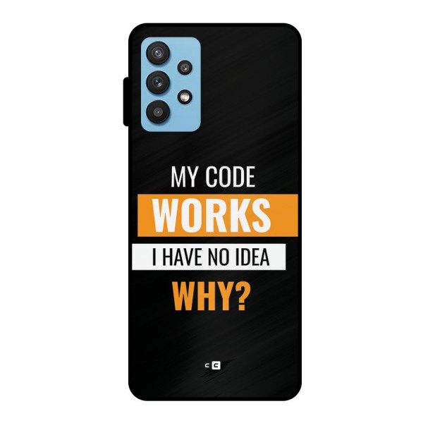 Coders Thought Metal Back Case for Galaxy M32 5G