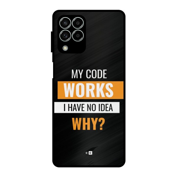 Coders Thought Metal Back Case for Galaxy M33