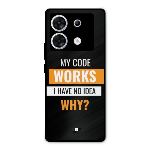 Coders Thought Metal Back Case for Infinix Zero 30 5G