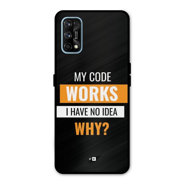 Coders Thought Metal Back Case for Realme 7 Pro
