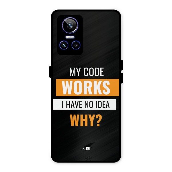 Coders Thought Metal Back Case for Realme GT Neo 3