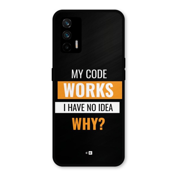 Coders Thought Metal Back Case for Realme X7 Max