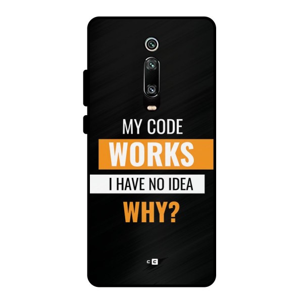Coders Thought Metal Back Case for Redmi K20 Pro