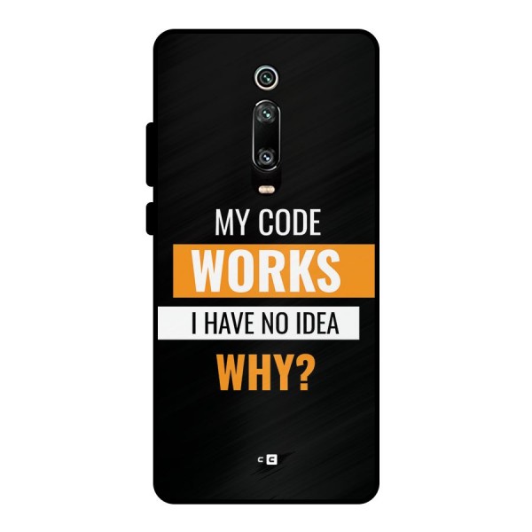 Coders Thought Metal Back Case for Redmi K20 Pro