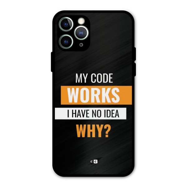 Coders Thought Metal Back Case for iPhone 11 Pro Max