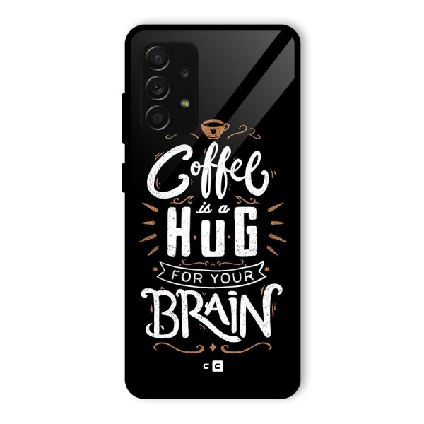 Coffee Brain Glass Back Case for Galaxy A53 5G