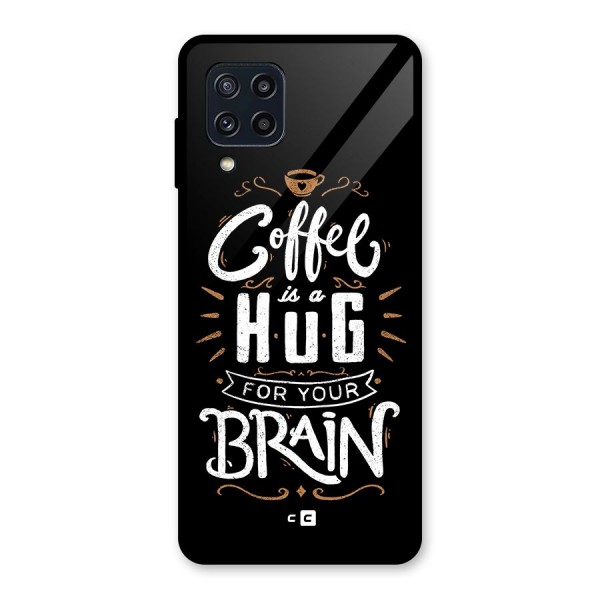 Coffee Brain Glass Back Case for Galaxy M32