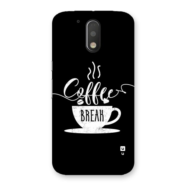 Coffee Break Back Case for Moto G4 Plus
