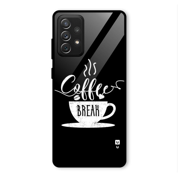Coffee Break Glass Back Case for Galaxy A72