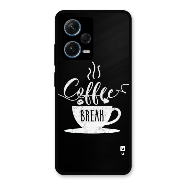 Coffee Break Metal Back Case for Redmi Note 12 Pro Plus 5G