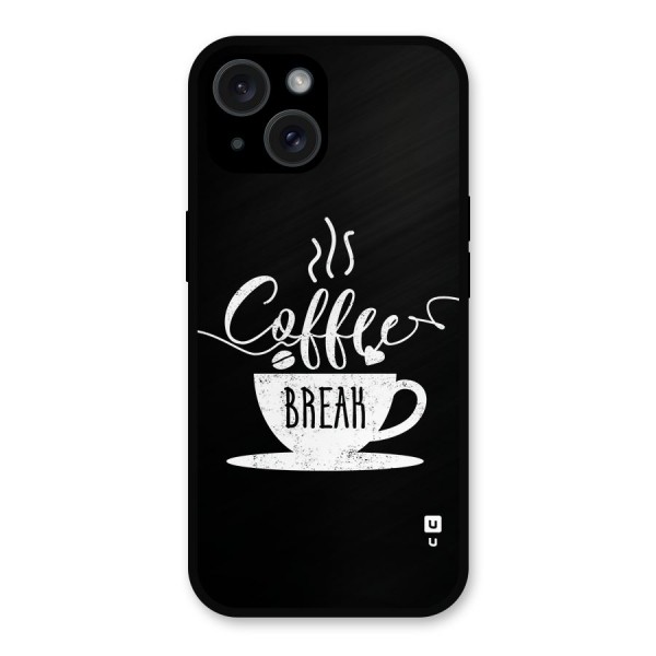 Coffee Break Metal Back Case for iPhone 15