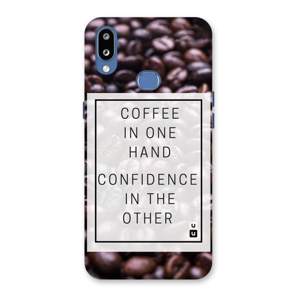 Coffee Confidence Quote Back Case for Galaxy M01s